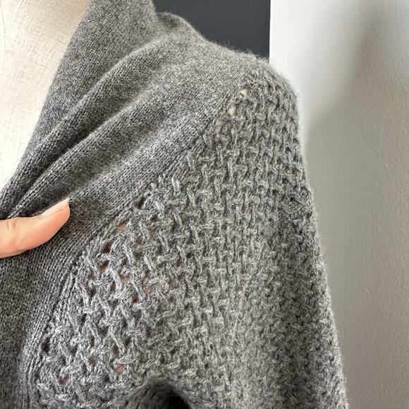 Neiman Marcus Cashmere Collection Cardigan Buckle Front Sweater - Picture 12 of 14